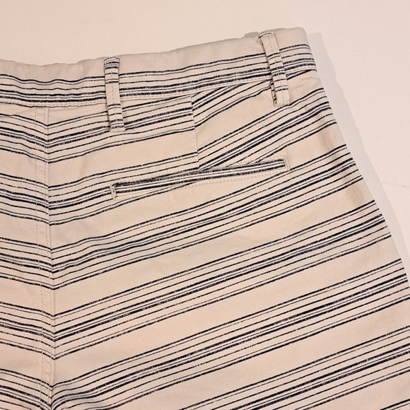 GAP Men's 31" Waist Essential Khaki 10" Printed Navy Stripe Shorts - Picture 7 of 15